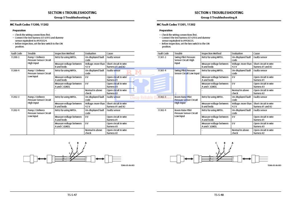 Hitachi ZX870-5A, ZX890-5A Series Technical Manuals 7 Hitachi ZX870-5A, ZX890-5A Series Technical Manuals - Image 7