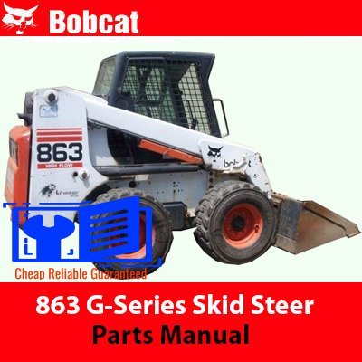 Parts manual for Bobcat 863 G-Series skid steer, detailing components and assembly for maintenance and repair