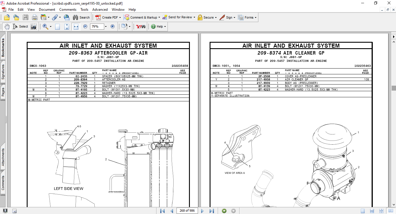 Caterpillar D8T Track-Type Tractor Parts Manual 3 Caterpillar D8T Track-Type Tractor Parts Manual - Image 3