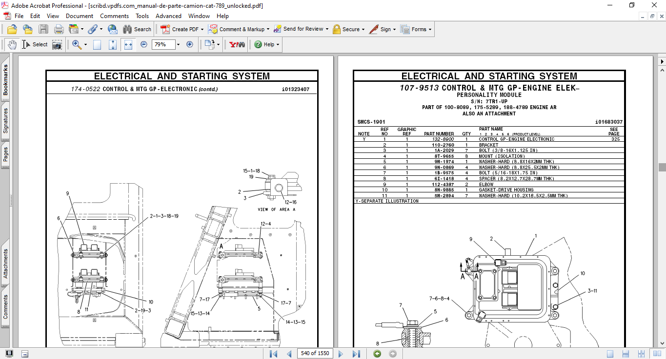 Caterpillar 789C Off-Highway Truck Parts Manual 2 Caterpillar 789C Off-Highway Truck Parts Manual - Image 2