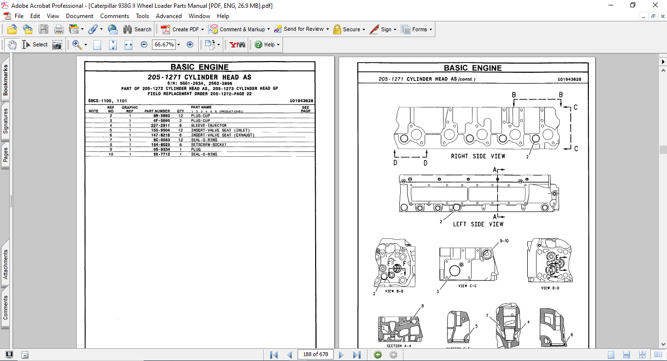Caterpillar 938G II Wheel Loader Parts Manual 3 Caterpillar 938G II Wheel Loader Parts Manual - Image 3