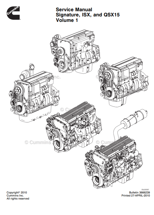 Cummins ISX and QSX15 Service Repair Manual (Volume 1) 2 Cummins ISX and QSX15 Service Repair Manual (Volume 1) - Image 2