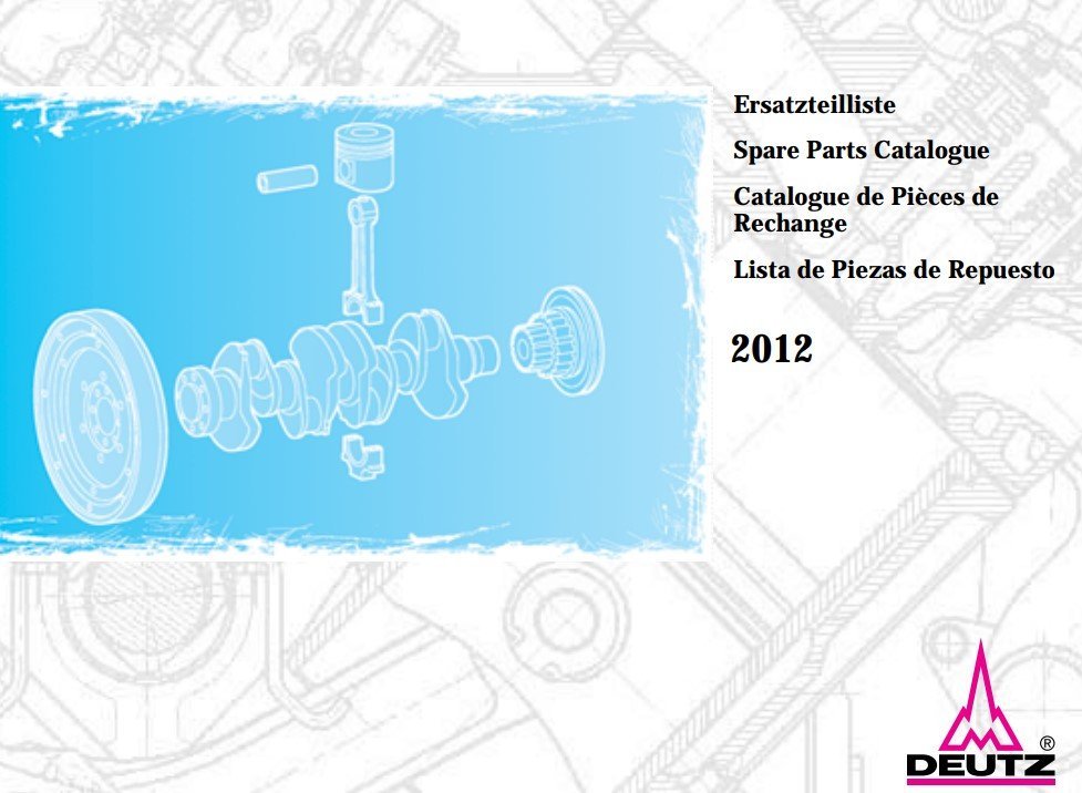 Deutz 2012 Series Spare Parts Catalogue 2 Deutz 2012 Series Spare Parts Catalogue - Image 2