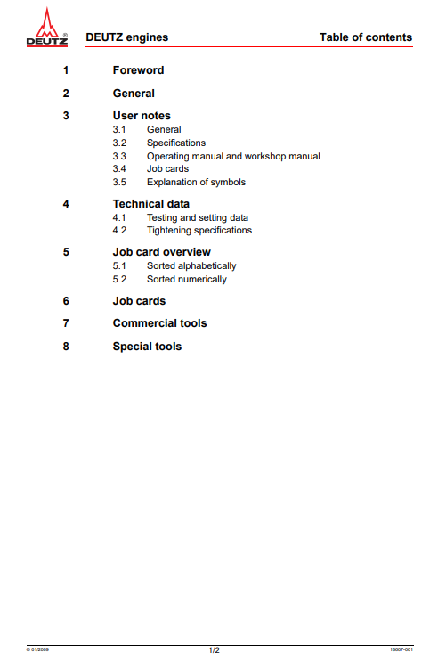 Deutz D2011, DT2011 Engines Workshop Repair Manual 2 Deutz D2011, DT2011 Engines Workshop Repair Manual - Image 2