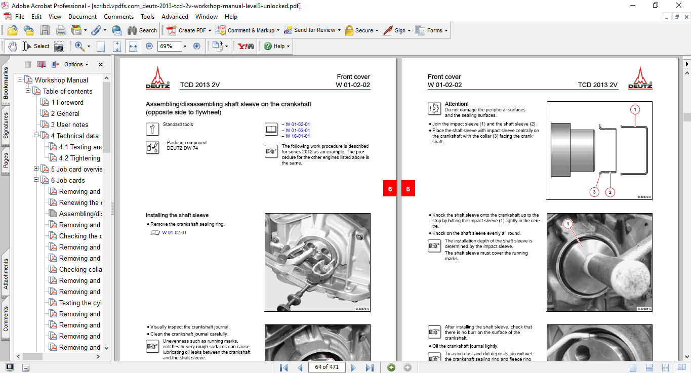 Deutz TCD 2013 2V Engine Workshop Repair Manual 5 Deutz TCD 2013 2V Engine Workshop Repair Manual - Image 5