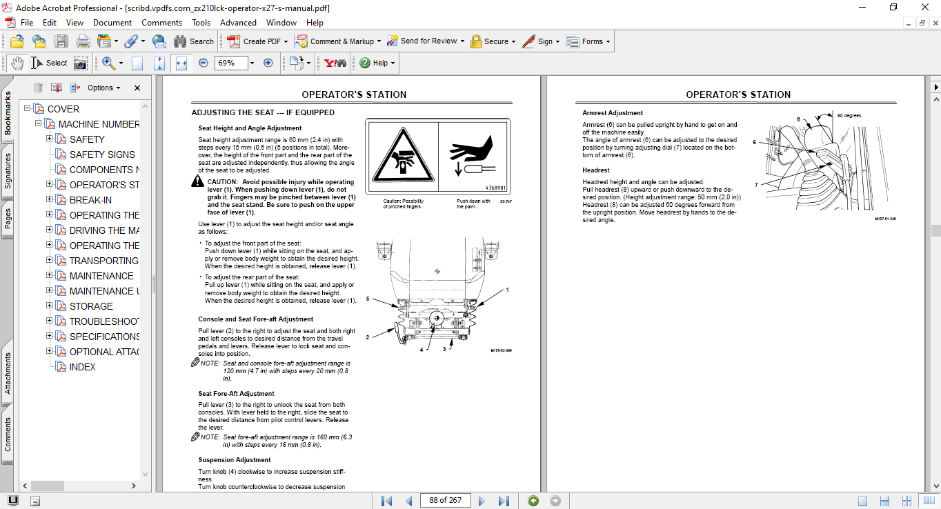 Hitachi ZAXIS 210K, 210LCK Excavator Operator’s Manual 3 Hitachi ZAXIS 210K, 210LCK Excavator Operator’s Manual - Image 3