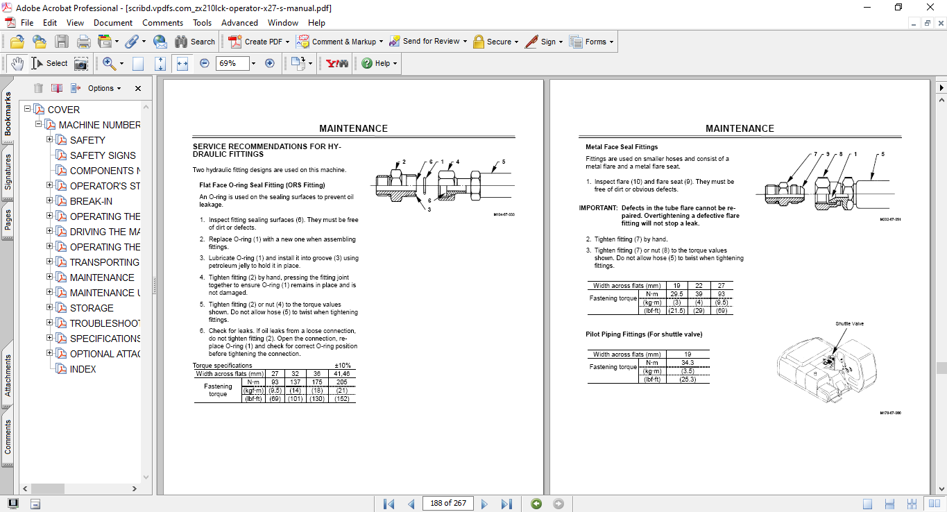 Hitachi ZAXIS 210K, 210LCK Excavator Operator’s Manual 5 Hitachi ZAXIS 210K, 210LCK Excavator Operator’s Manual - Image 5
