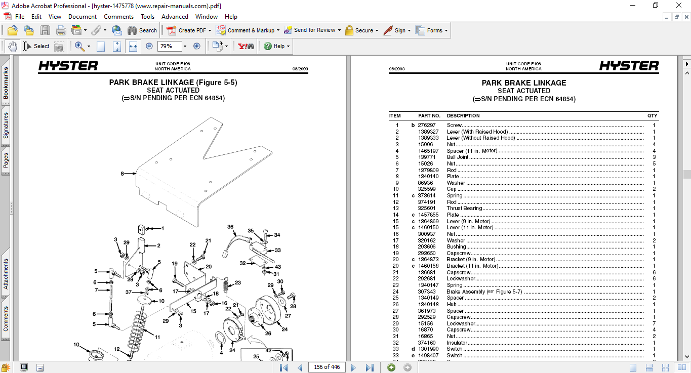 Hyster E45XM2, E50XM2, E55XM2, E60XM2, E65XM2 (F108) Forklift Parts Manual 4 Hyster E45XM2, E50XM2, E55XM2, E60XM2, E65XM2 (F108) Forklift Parts Manual - Image 4