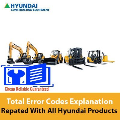 hyundai excavator fault codes