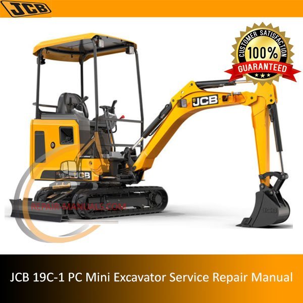 Service repair manual for JCB 19C-1 PC Mini Excavator