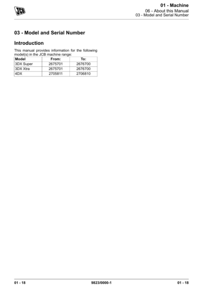 Detailed service and repair manual for the JCB 3DX Xtra Backhoe Loader, focusing on maintenance procedures