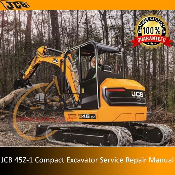 Comprehensive service manual for JCB 45Z-1 Compact Excavator