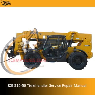 Service repair manual for JCB 510-56 telehandler, detailing maintenance and troubleshooting procedures