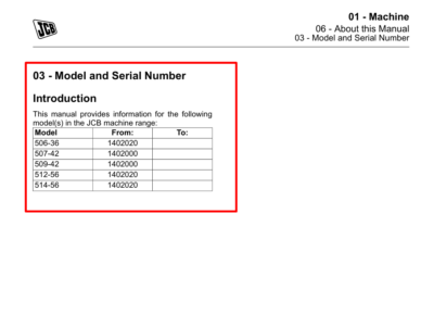 JCB 512-56 Telehandler Service Repair Manual - Image 3