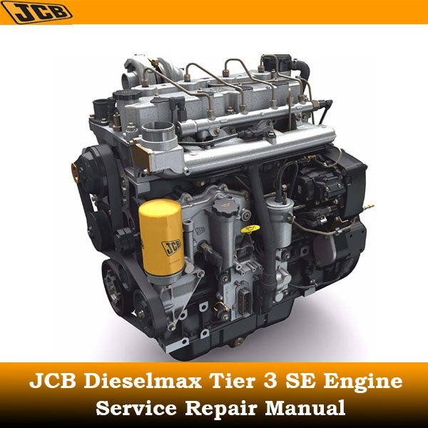 JCB Dieselmax engine manual cover featuring technical specifications and maintenance guidelines for optimal engine performance