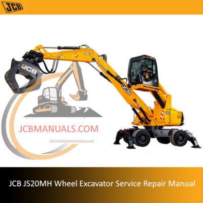 Service repair manual for JCB JS20MH Wheel Excavator, detailing maintenance and operational guidelines