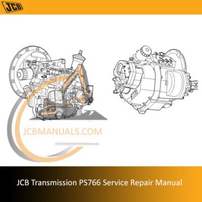 Service repair manual for JCB Transmission PS766, detailing maintenance and repair procedures for optimal performance