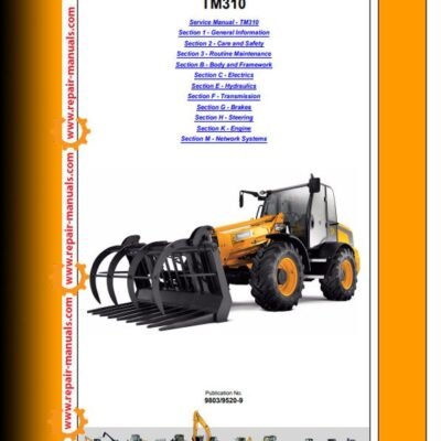 Service repair manual for JCB TM310 Agricultural Teletruk