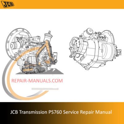 Service repair manual for JCB Transmission PS760, detailing maintenance and troubleshooting procedures