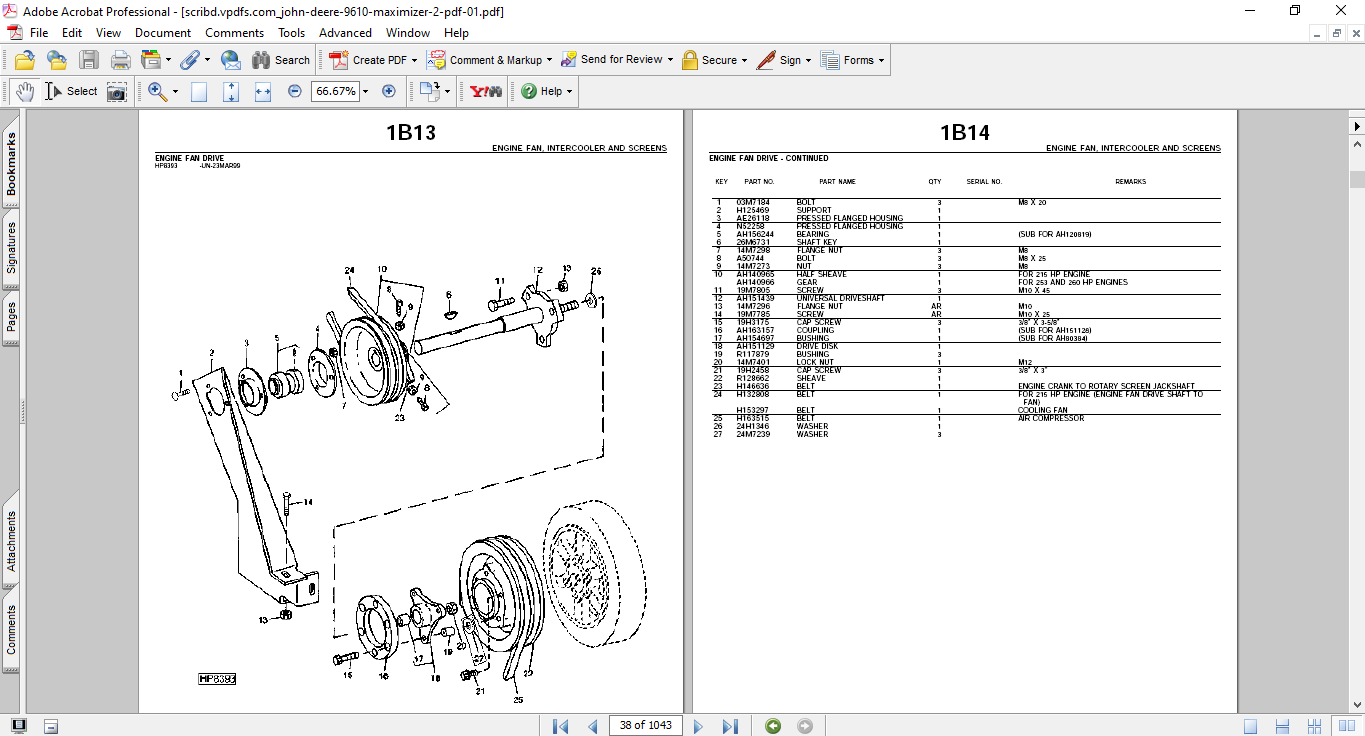 John Deere 9610 combine Parts Catalog 3 John Deere 9610 combine Parts Catalog - Image 3