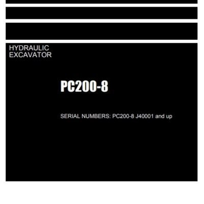 Komatsu PC200-8 Excavator Parts Manual
