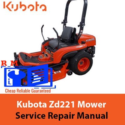 kubota zd221 service manual pdf