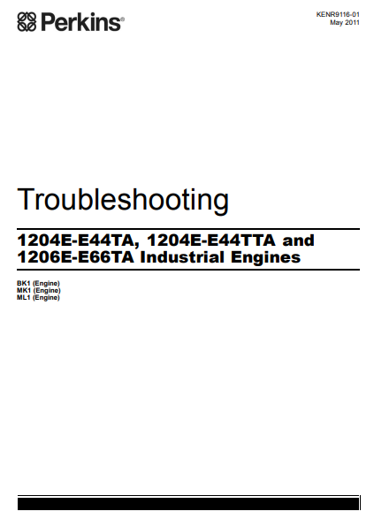 Perkins 1204E-E44TA, 1204E-E44TTA, 1206E-E66TA Industrial Engines Troubleshooting Manual 2 Perkins 1204E-E44TA, 1204E-E44TTA, 1206E-E66TA Industrial Engines Troubleshooting Manual - Image 2