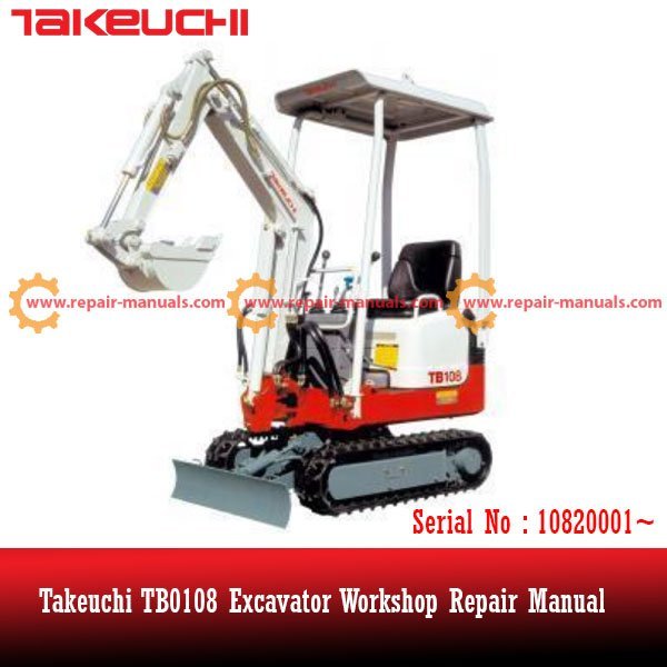 akeuchi TB108 excavator workshop manual