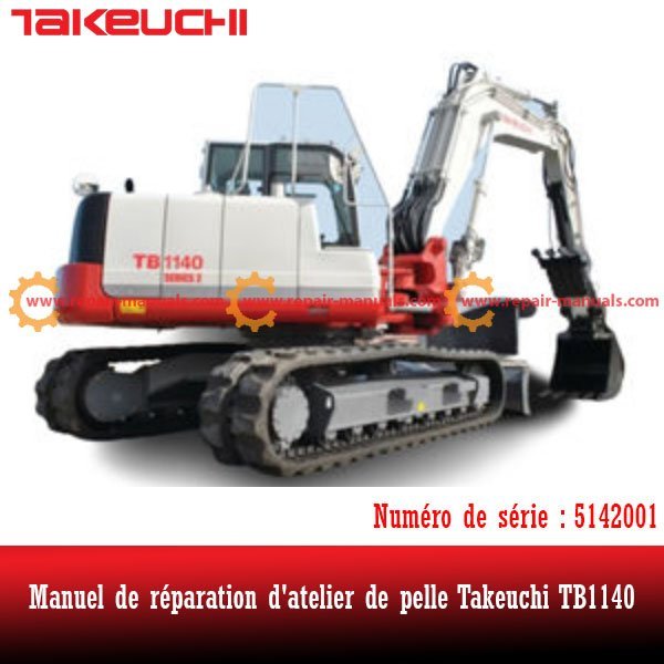 Workshop manual for Takeuchi TB1140
