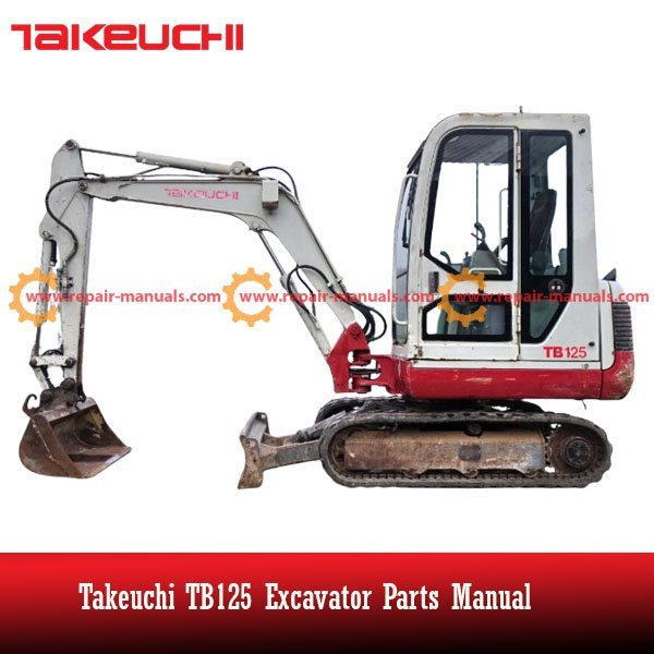 Parts manual for Takeuchi TB125 excavator