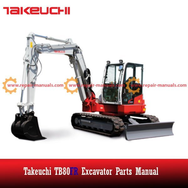 Parts manual for Takeuchi TB80FR excavator
