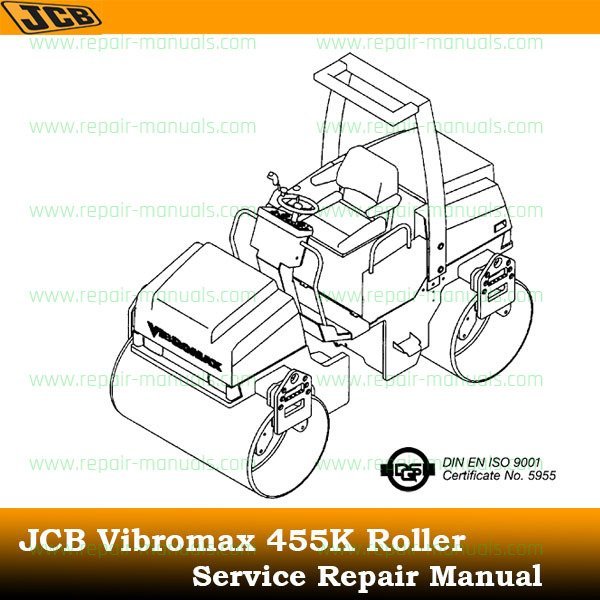 Service repair manual for JCB Vibromax 455k Roller