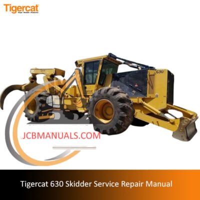 Detailed service and repair manual for the Tigercat 630 Skidder, including troubleshooting and maintenance information