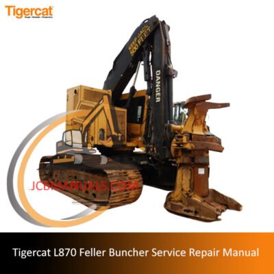 Service and repair manual for the Tigercat L870 Feller Buncher, outlining essential maintenance and troubleshooting steps