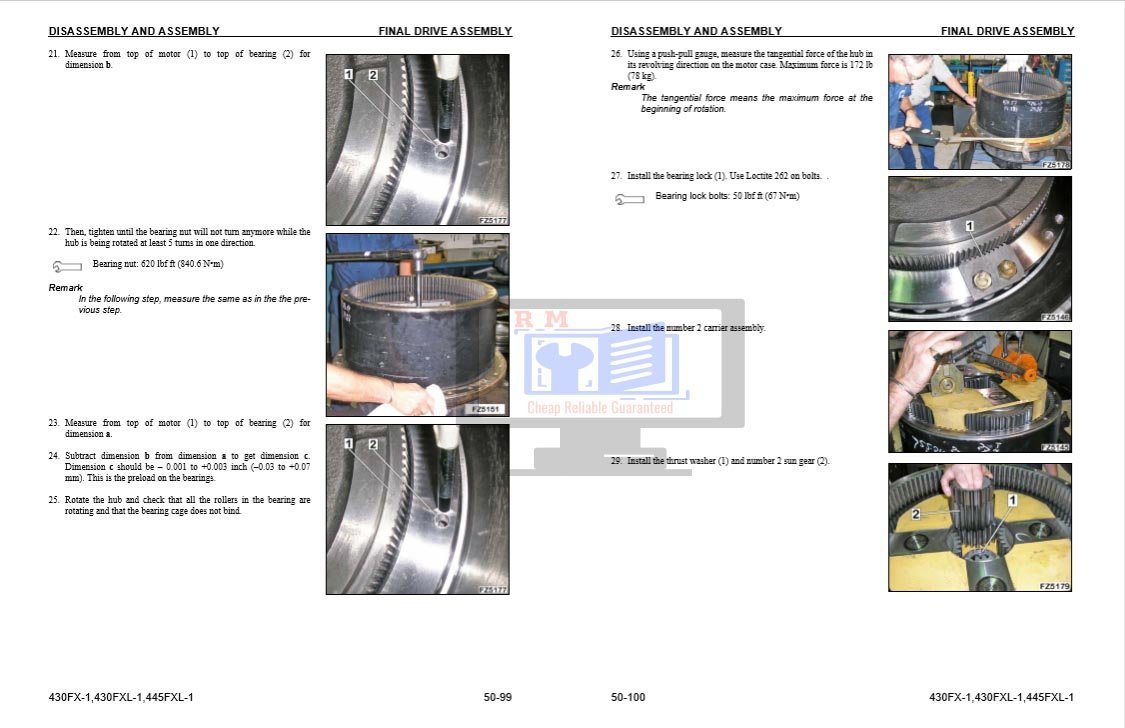 Komatsu Feller 430FX-1, 430FXL-1, 445FXL-1 Workshop Manual 6 Komatsu Feller 430FX-1, 430FXL-1, 445FXL-1 Workshop Manual - Image 6