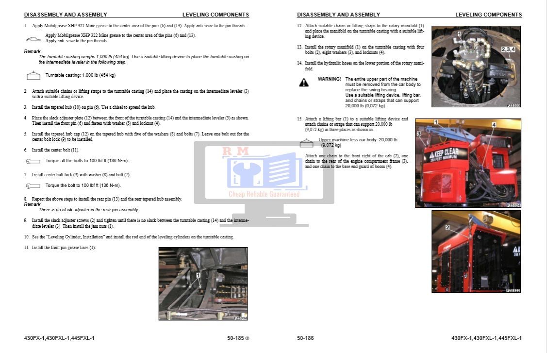 Komatsu Feller 430FX-1, 430FXL-1, 445FXL-1 Workshop Manual 5 Komatsu Feller 430FX-1, 430FXL-1, 445FXL-1 Workshop Manual - Image 5