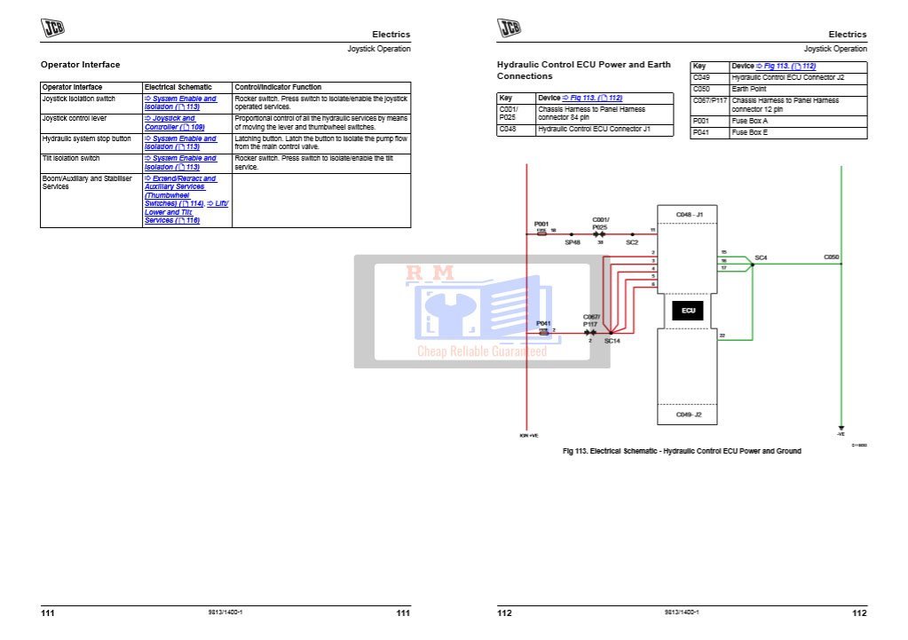 JCB 535-125 HiViz and 535-140 HiViz Service Repair Manual 5 JCB 535-125 HiViz and 535-140 HiViz Service Repair Manual - Image 5