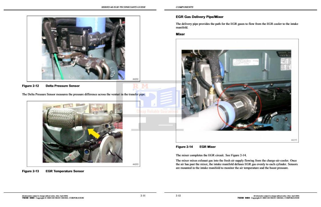 Detroit Diesel series 60 EGR Technician Manual 4 Detroit Diesel series 60 EGR Technician Manual - Image 4