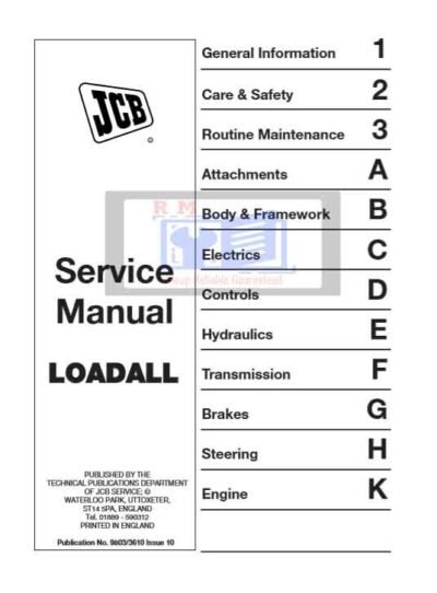 JCB 520 and 526 Series Loadall Service Repair Manual - Image 2