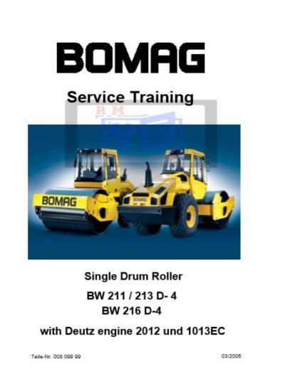 Bomag BW211 BW213D-4 BW216D-4 Service Training - Image 2