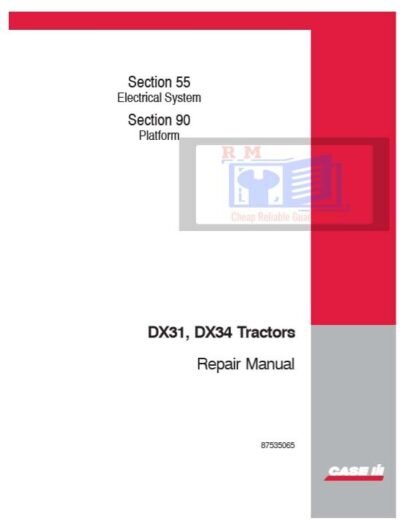 Case IH DX31, DX34 Tractors Electrical System - Image 2