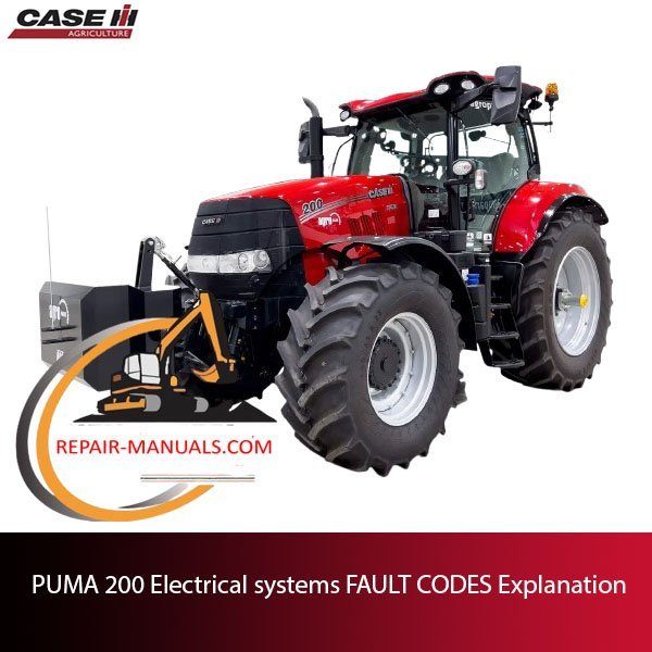 PUMA 200 electrical systems fault codes chart