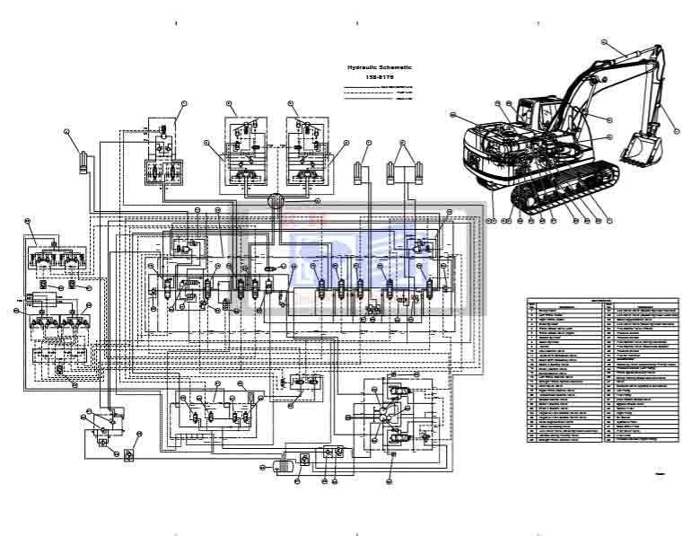 Caterpillar 320C, 330C Excavator Hydraulic & Electrical Full Diagrams 2 Caterpillar 320C, 330C Excavator Hydraulic & Electrical Full Diagrams - Image 2