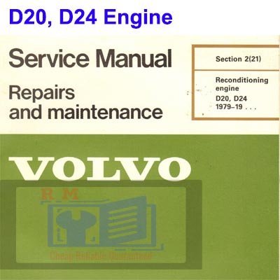 Cart 5 Volvo D20 D24 Engine Service Manual