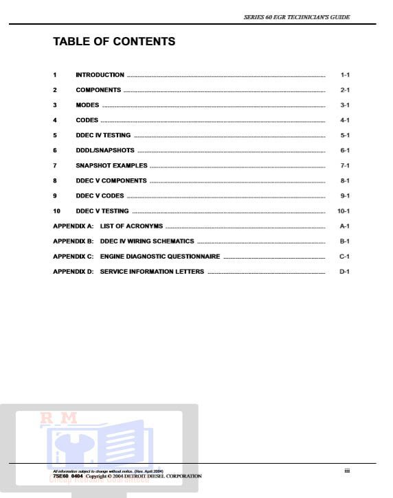 Detroit Diesel series 60 EGR Technician Manual 3 Detroit Diesel series 60 EGR Technician Manual - Image 3