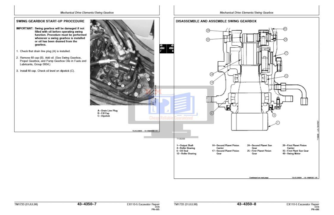 Hitachi EX110-5 Excavator Technical Repair Manual 9 Hitachi EX110-5 Excavator Technical Repair Manual - Image 9