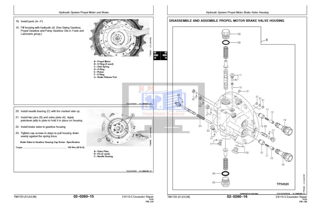 Hitachi EX110-5 Excavator Technical Repair Manual 8 Hitachi EX110-5 Excavator Technical Repair Manual - Image 8