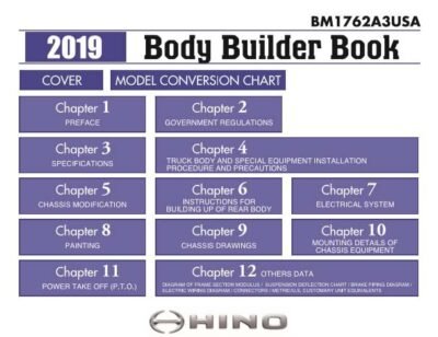 Hino Truck 2019 115 to 195 Body Builder Book - Image 2