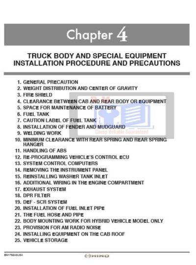 Hino Truck 2019 115 to 195 Body Builder Book - Image 8