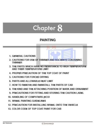 Hino Truck 2019 115 to 195 Body Builder Book - Image 10